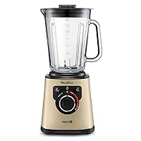 Moulinex Blender elettrico 1200 W, ciotola di vetro 2L