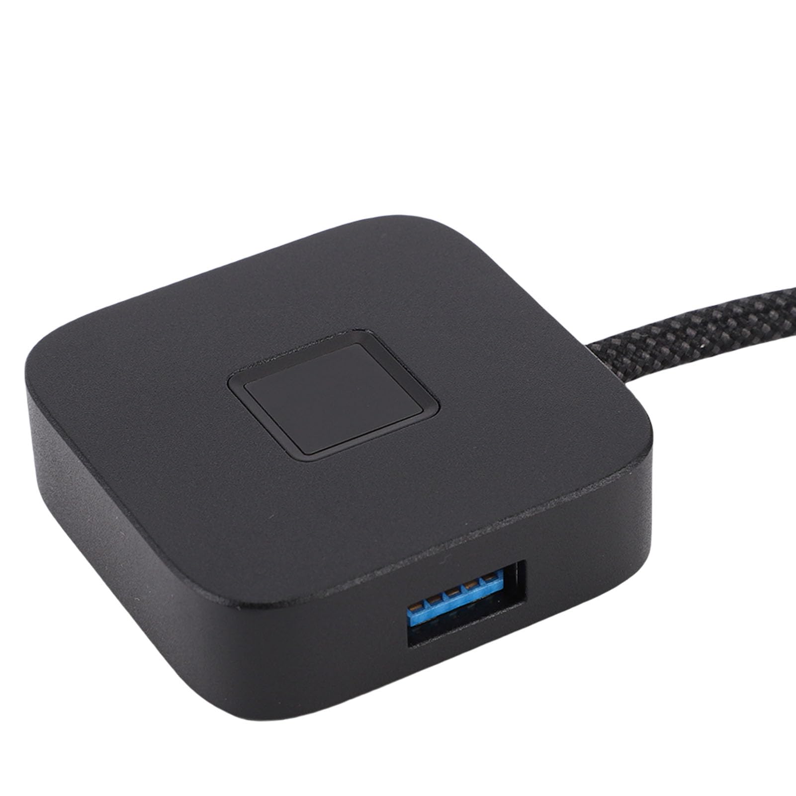 Lector Biométrico de Huellas Dactilares USB Reconocimiento de 360 ​​Grados para 10 11 Dongle de Inicio de Sesión de PC Aleación de Zinc Eficiente 1 Unidad (Black)