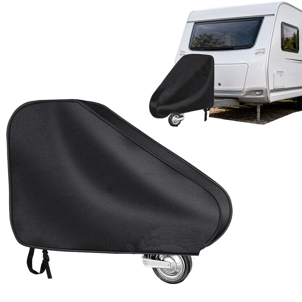 Deichselabdeckung Wohnwagen für Airstream Flying Cloud 1950-1959, Durchdringungsdichte Oxford 600D Deichselhaube UV‑Schutz Anhängerkupplungsschutz