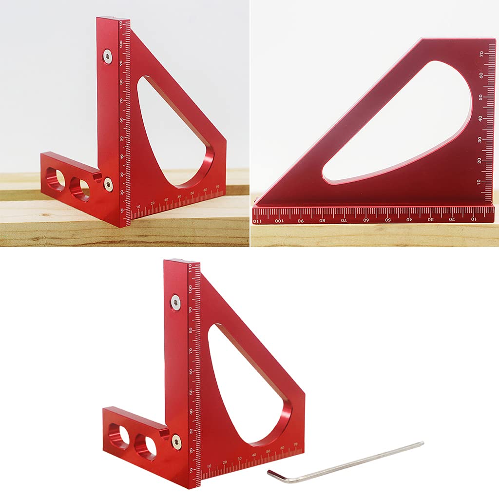 YZYDF Aluminum Alloy for Triangle Ruler Square Protractor High Measuring for Triangle Layout Tool Square Layout Tool