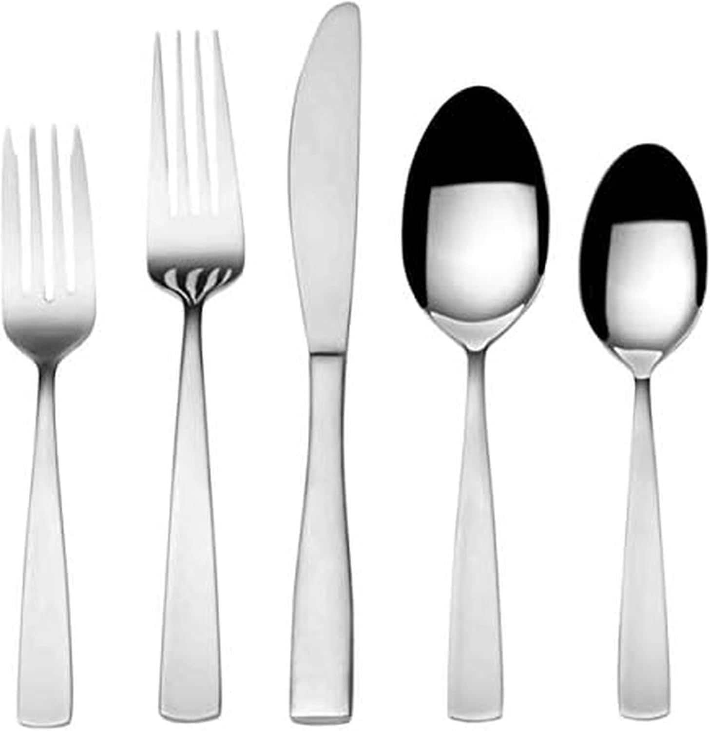 Garland Frost 67-Piece Stainless Steel Flatware Set with Serving Utensil Set, Service for 12