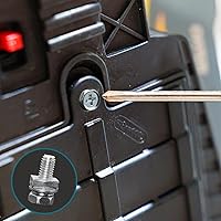 Vista 5 de Kit de 12 piezas de pernos y tuercas, pernos y tuercas de batería de motocicleta, perno y tuerca de batería de motocicleta M6x16MM, pernos y tuercas