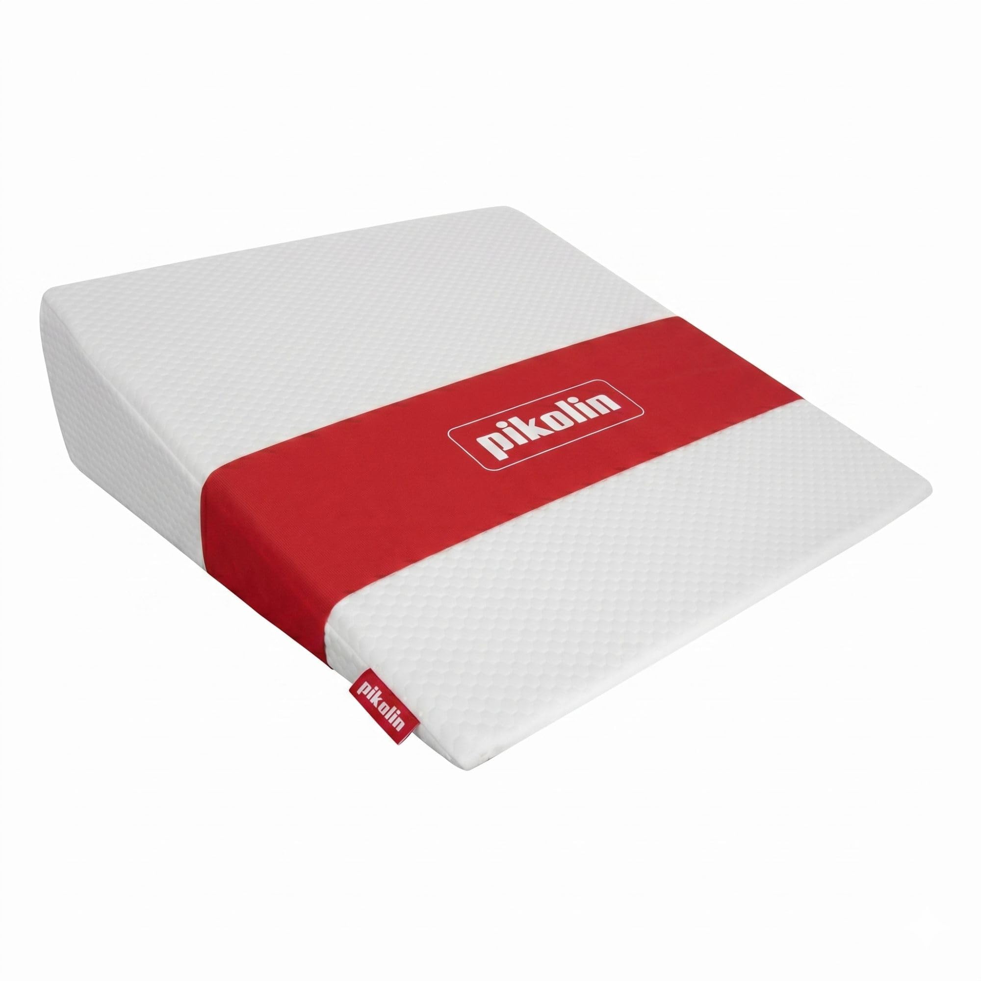 PIKOLIN Oreiller Anti-reflux en Mousse à Mémoire à Plan Incliné - Améliore la Digestion et la Respiration, Taie Amovible et Lavable, Respirant, Ergonomique Certifié Oeko-Tex - 50 x 30 cm