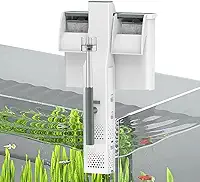 Filtro Suspenso para Aquário -500L/h Início Automático do Filtro para Aquário Suspenso, 5W Fluxo Ajustável, Sistema de Filtro para Desodorização e Descontaminação (110V)