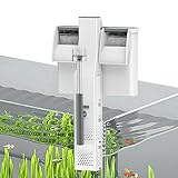 Filtro Suspenso para Aquário -500L/h Início Automático do Filtro para Aquário Suspenso, 5W Fluxo Ajustável, Sistema de Filtro para Desodorização e Descontaminação (220V)