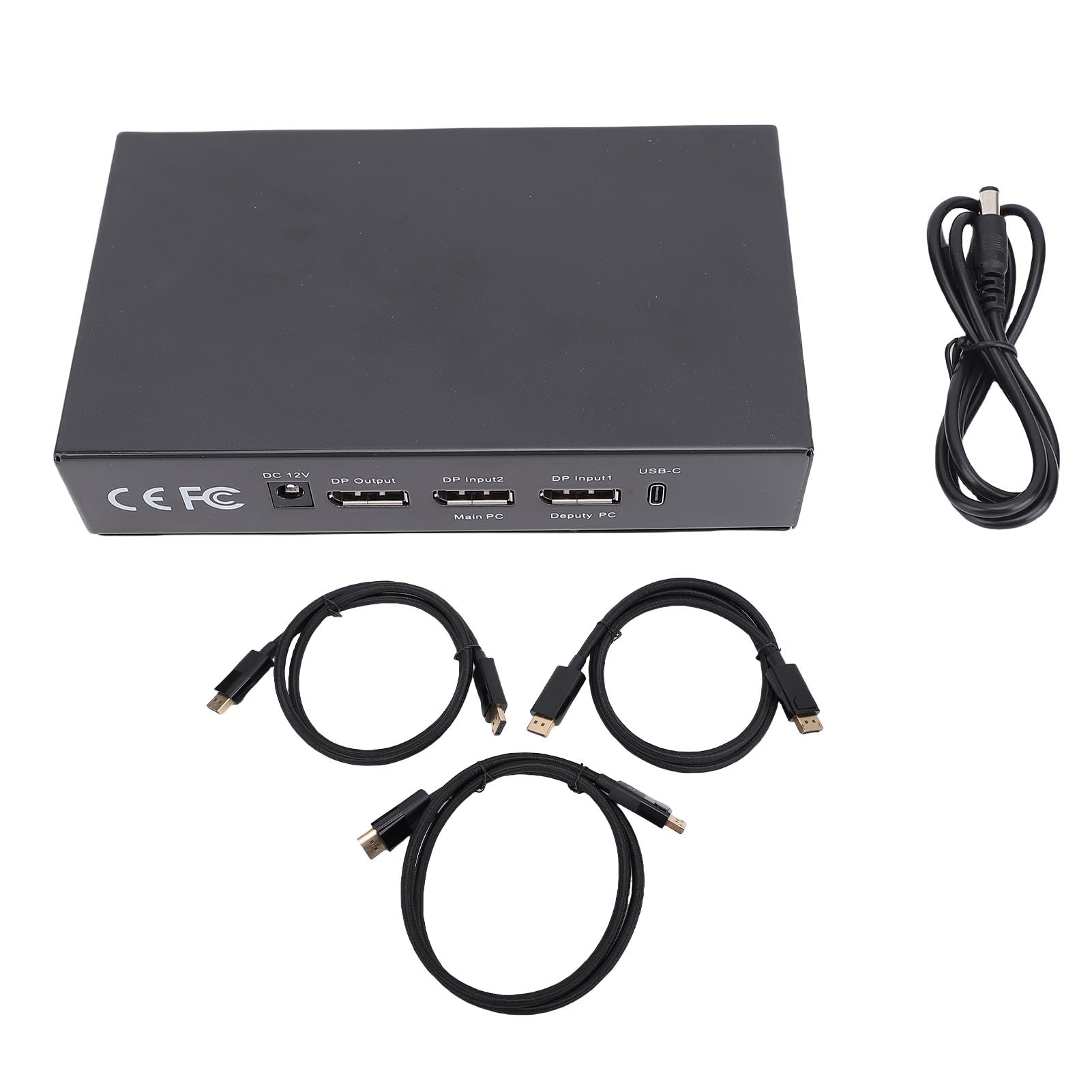 DMA Fuser Combiner Adapter Nakładki, DMA Fuser 2 Displayport Wprowadzenia 1 Displayport, 4K 144Hz HD Synthesizer Interfejs Multimedia
