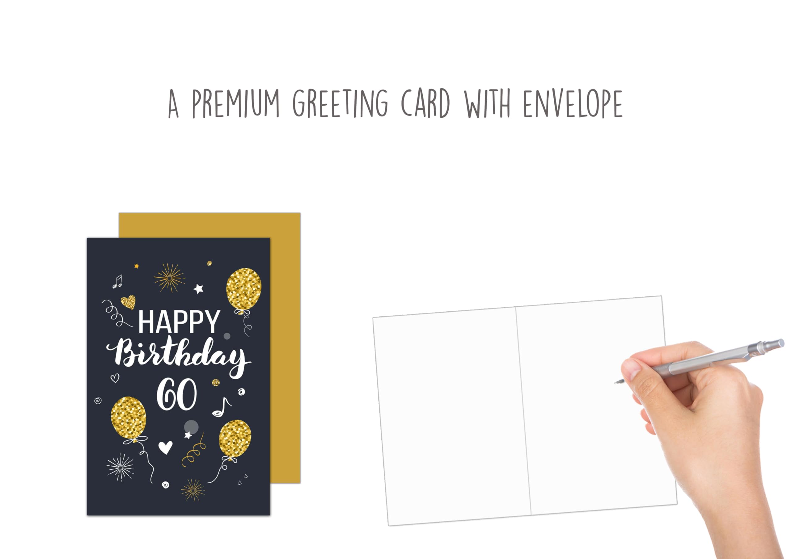 Amazon.com : Edition Seidel Premium 60th Birthday Card with