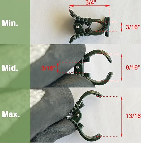 Eesc2Y 40-Pcs Orchid Clips For Plants Support - Dark Green, For Small - Middle Climbing Plants Vine Plants & Single Stem Plants #TOP4