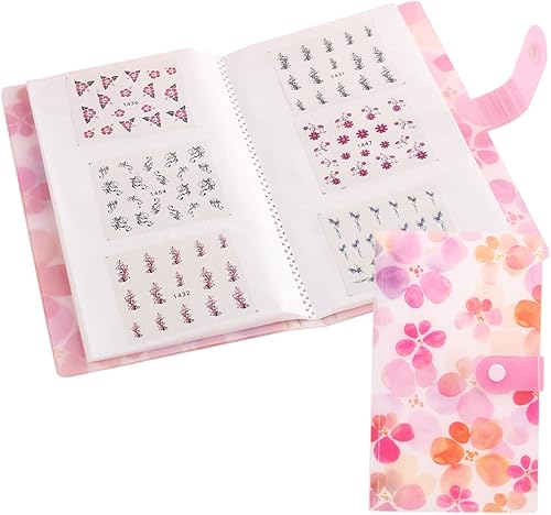 120 ranuras de calcomanías para uñas, libro de almacenamiento, calcomanías de uñas vacías, soporte para álbum, colección de fotos, libros,