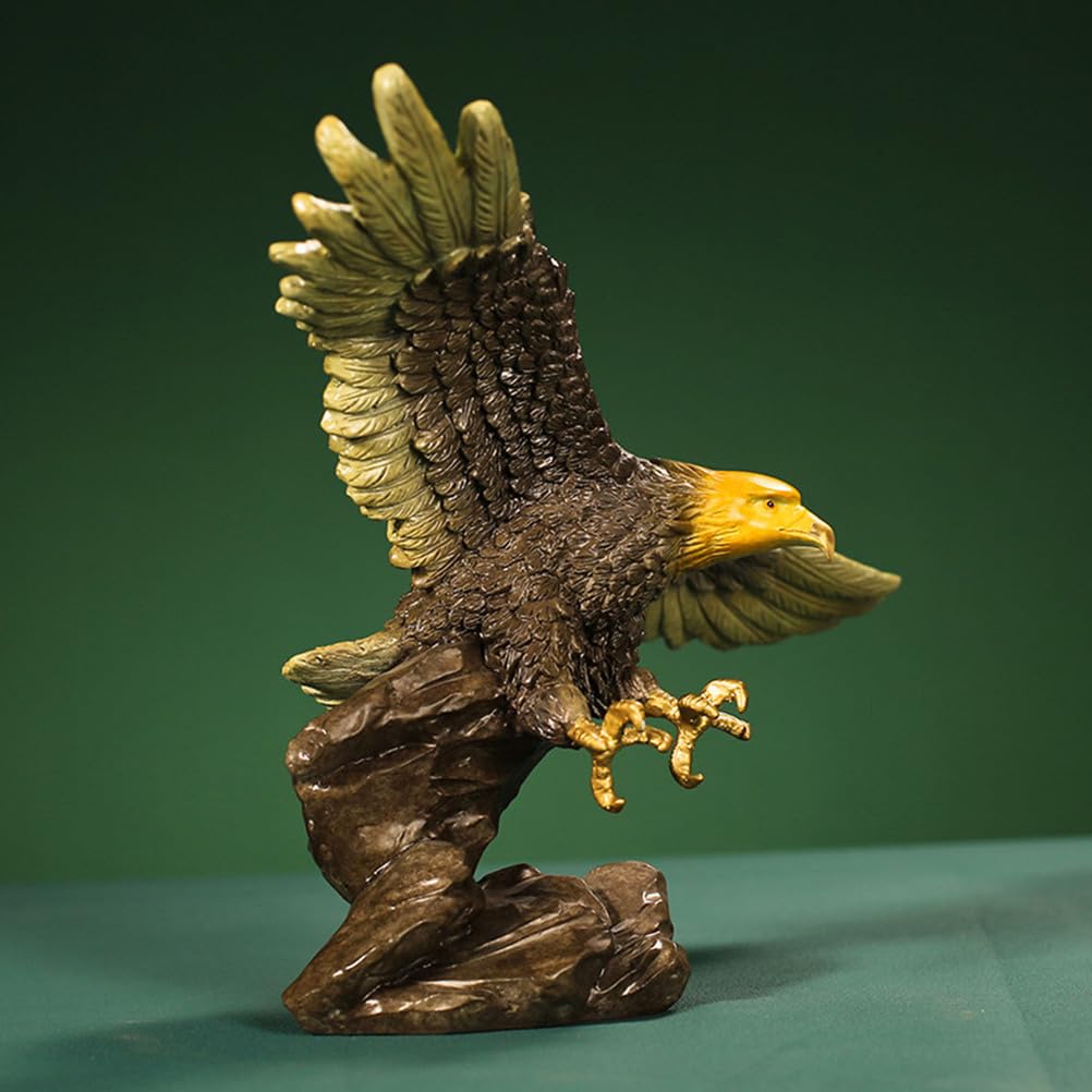 Figuritas de águila suerte latón, escultura de animal, adorno sala estar