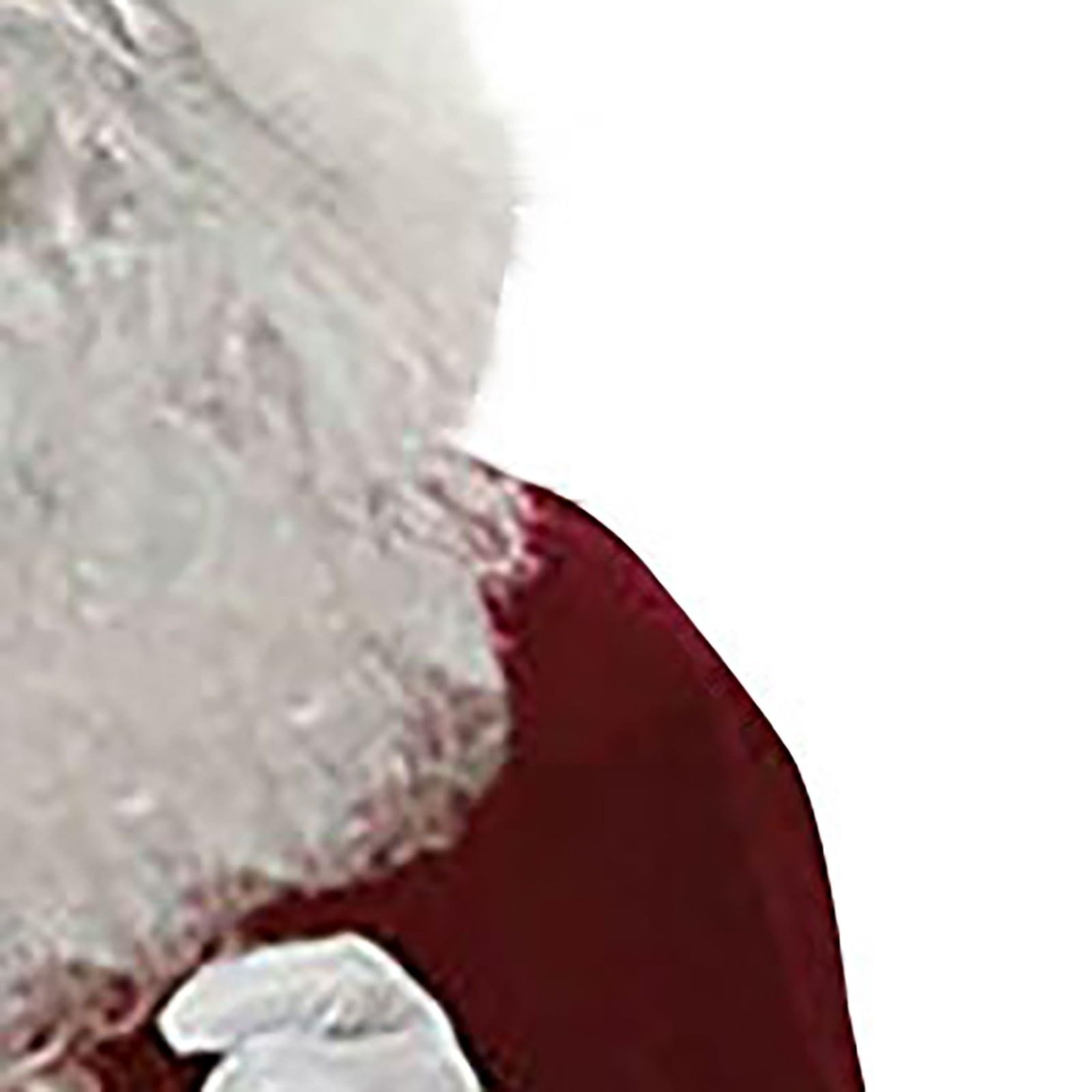 Générique Deguisement Grande Taille Homme pour Noël,7 Pièces,avec Barbe Pere Noel, Chaussures,Vêtements,Pantalons,Costume de Père Noel Complet de Luxe