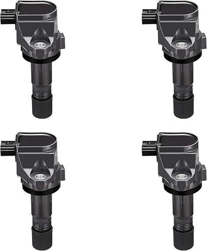 Vista 168 de BDFHYK Paquete de bobinas de encendido y bujías de iridio compatibles con Acura RSX Honda Accord Civic CR-V Element repuesto para UF583 UF311