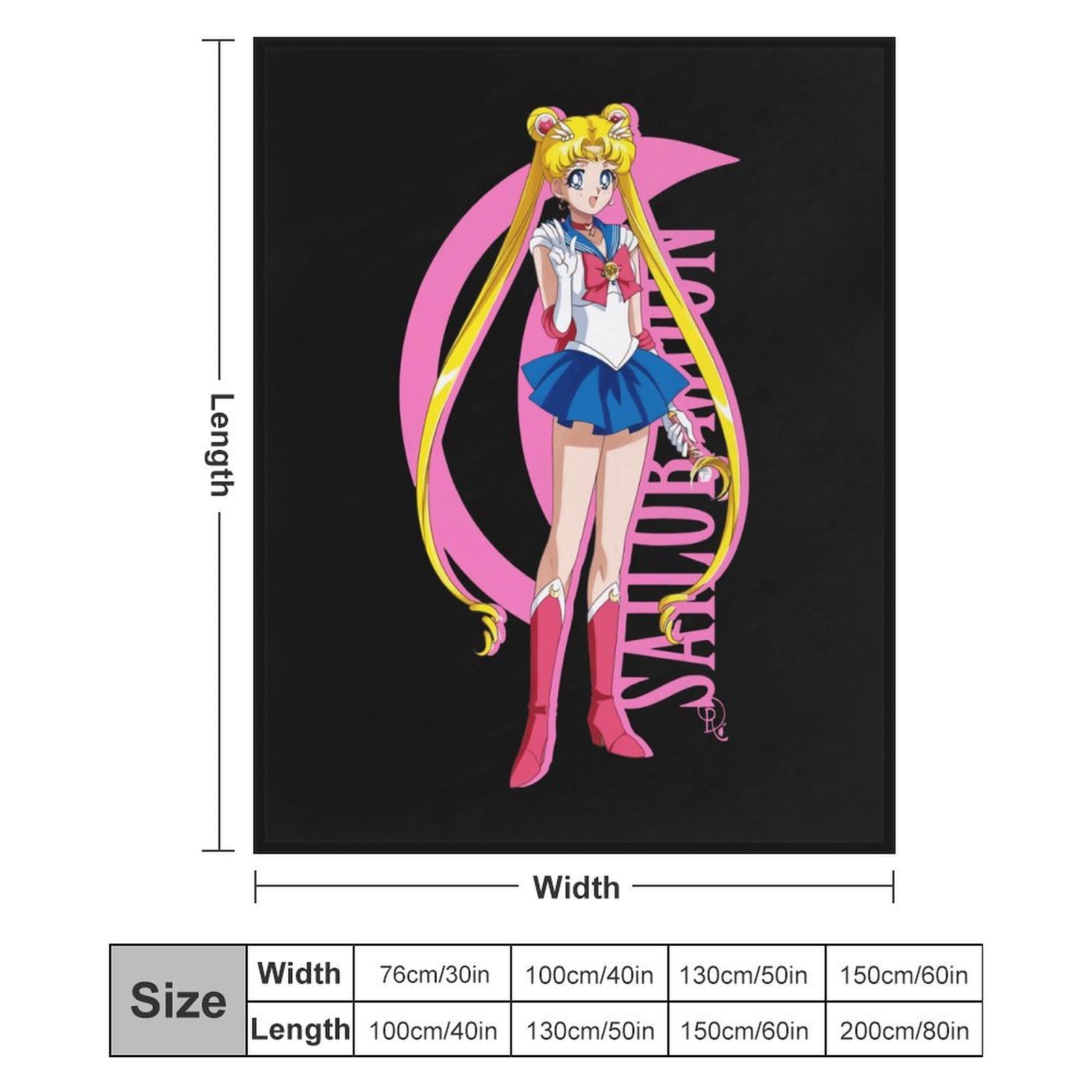 Amazon｜毛布 美少女戦士セーラームーン ブランケット ひざ掛け 掛け