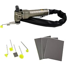 Reciprocating Pneumatic Swing Sander for Gap Surface Polishing | 3mm stroke & 20000RPM high speed,smooth reciprocating stroke, solid durable alloy body,full polishing accessory kit