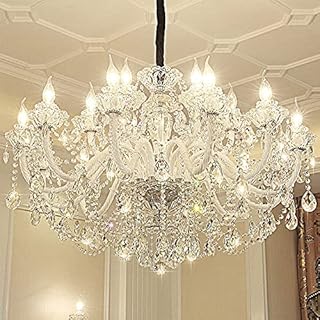 シャンデリア クリスタル hofphd 照明器具 リビング照明 ダイニング照明 店舗照明 寝室 北欧風 15灯 豪華 きらきら ホワイト(A)