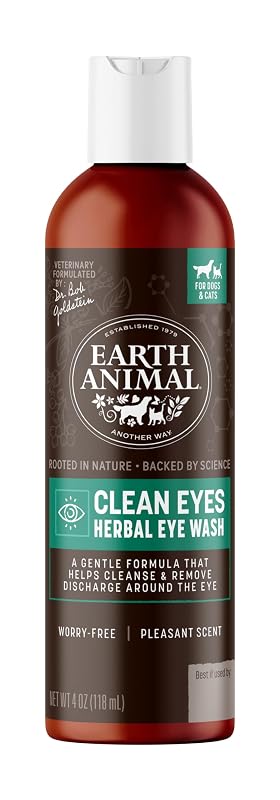 Limpador Ocular Herbal para Cães e Gatos Earth Animal 120 mL