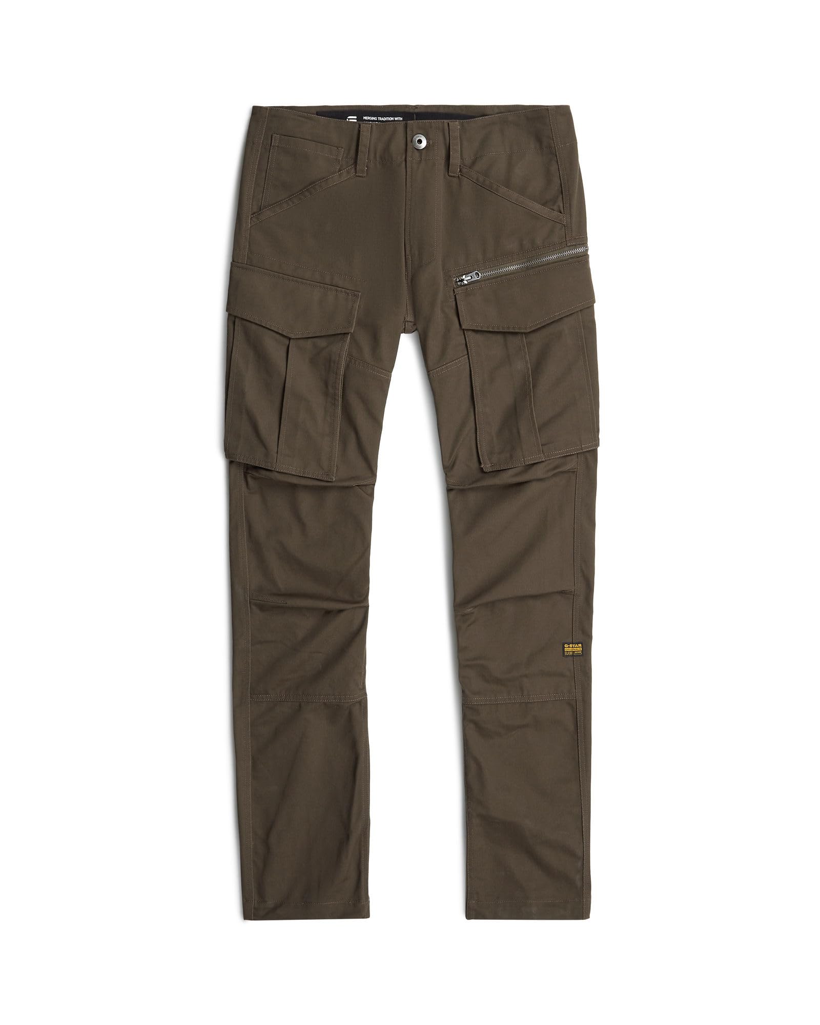 G-STAR Rovic Zip 3D Regular Tapered spodnie, Brązowy (Wren D02190-e064-h336), 38W / 38L
