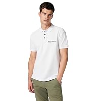 KARL LAGERFELD JEANS Uomo Regular Pique Polo Bianco XL
