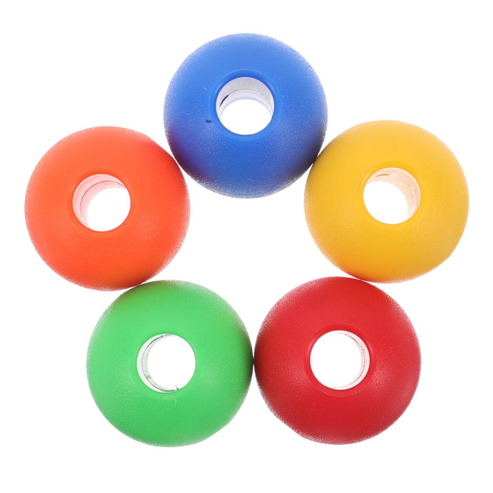ibasenice 5pcs Boys and Girls Accessories Climbing Rope Big Hole Beads 16mm Plastic Hand Grip Balls Outdoor Training Toys