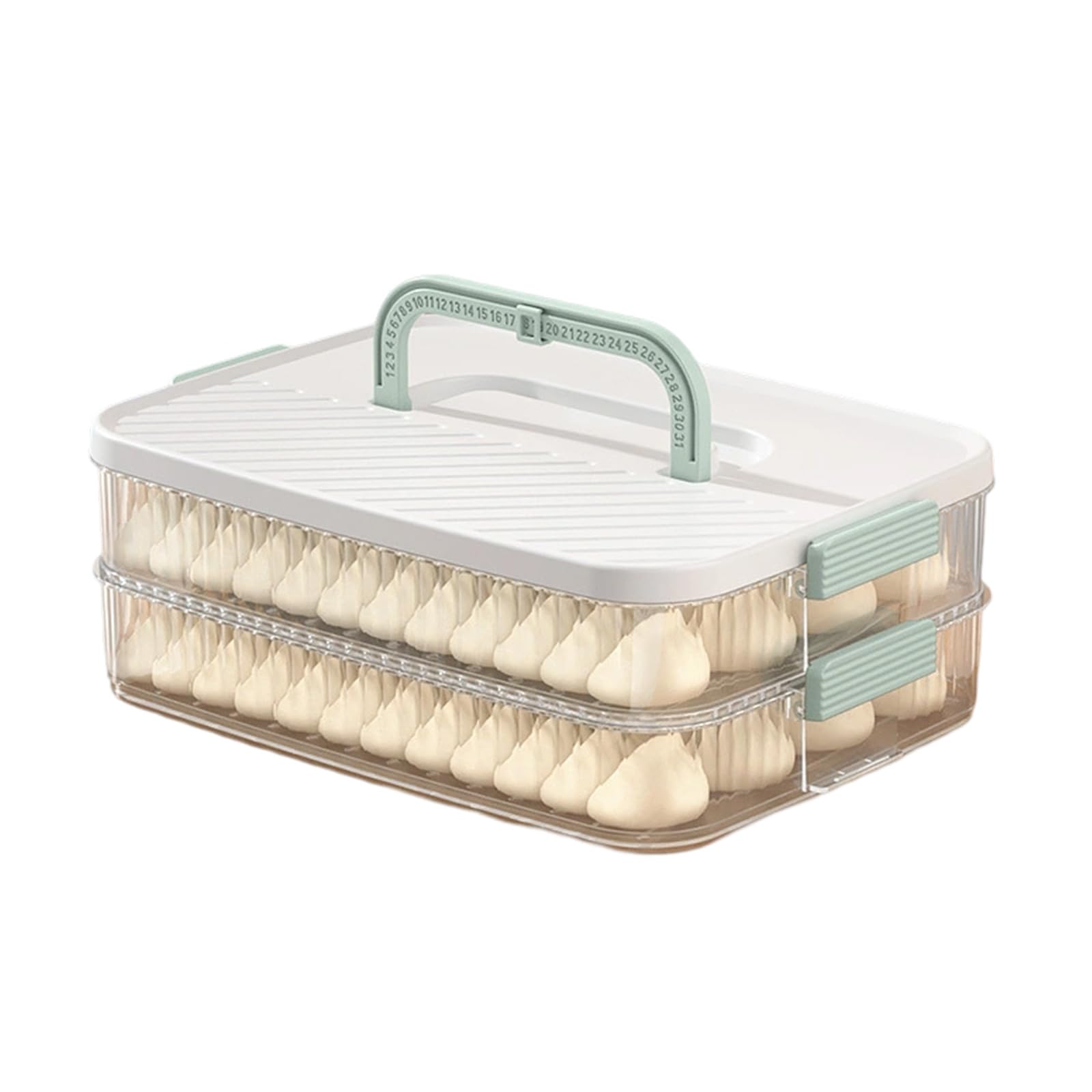 MICFENY Multi Layer Food Storage Box Stackable Dessert Storage Container With Lids For Easy Organization In Refrigerator