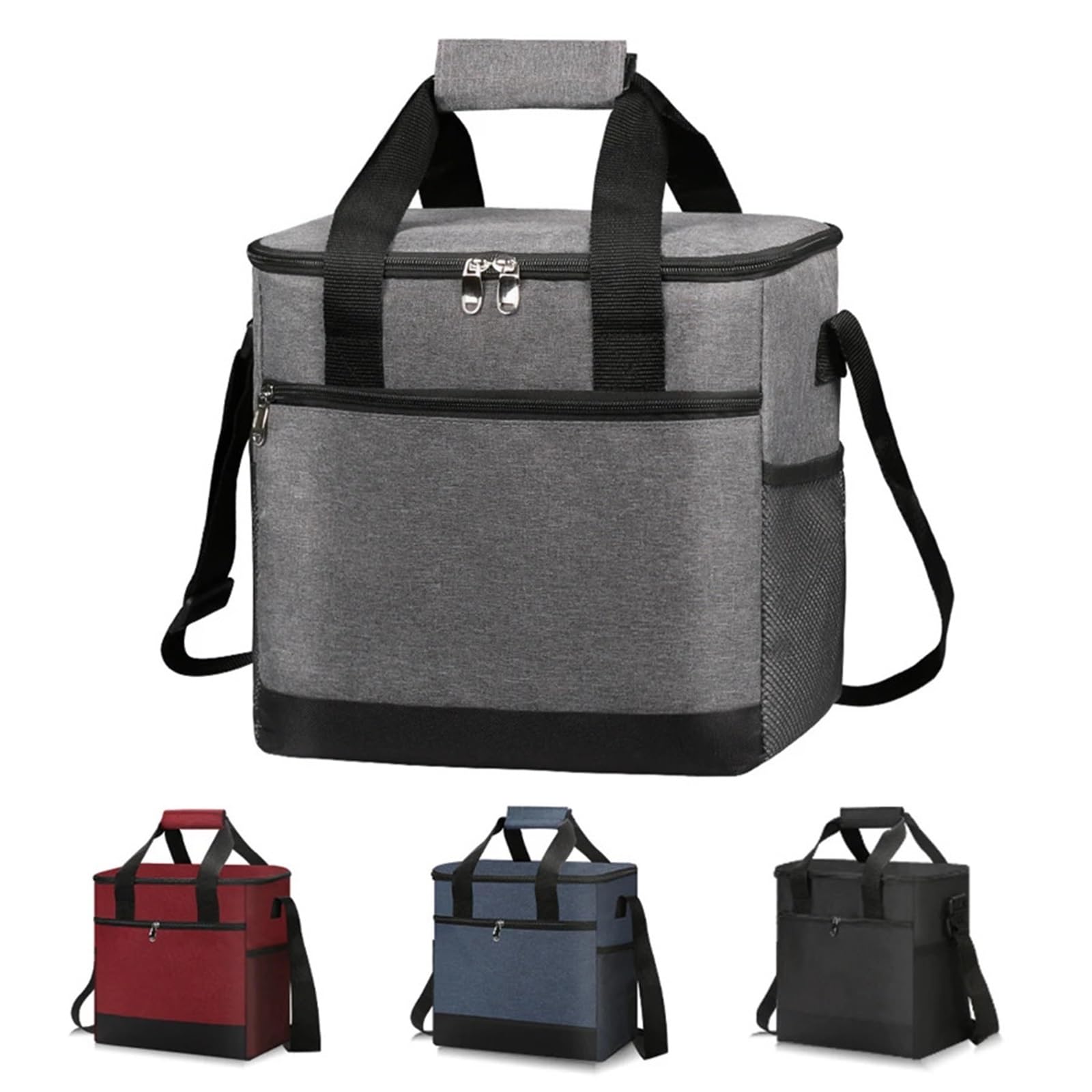 Sac à déjeuner thermique Portable de 15l, boîte nourriture étanche, glacière bureau, isolée par glace, grand sac Camping Oxford