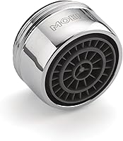 Moen 101010 Chrome Replacement Faucet Aerator, 1.5 GPM Male Thread 13/16-27, Easy Install Water Saver