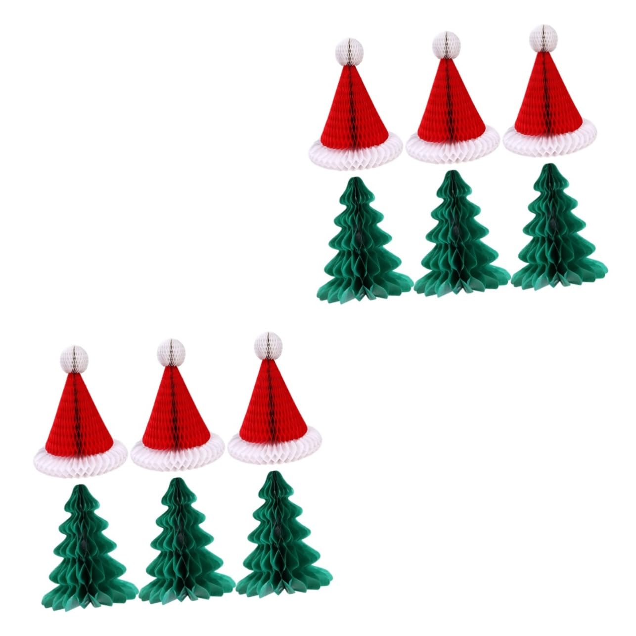ORFOFE 12piezas Adornos Colgantes Forma De Para Decoración Navideña De Árbol y Sombrero De Navidad y Celebraciones