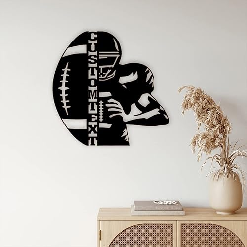 Miniatura 9 de Regalos de fútbol personalizados para hombres, nombre personalizado de fútbol con luz nocturna LED, letrero de pared de luz de neón de fútbol, 16