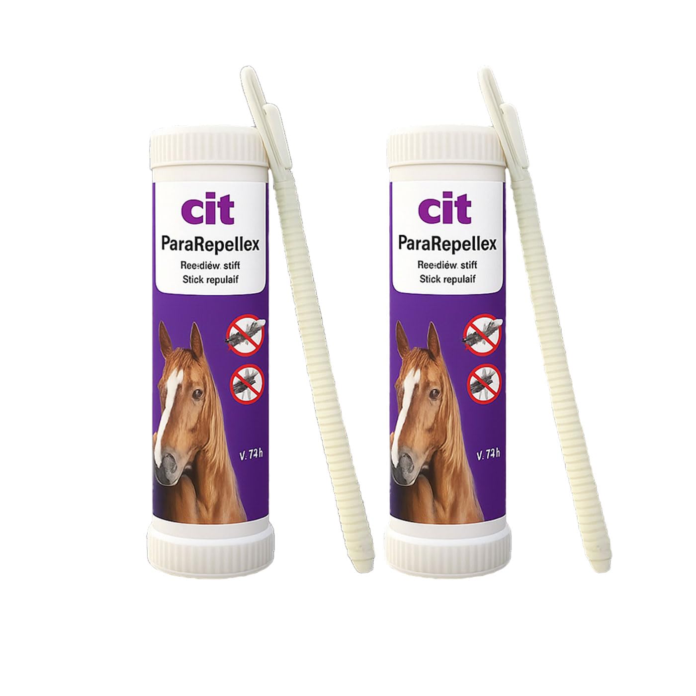 Brama West Kerbl 2 x 300 ml - Repelente de insectos para caballos, 12 horas de protección contra moscas, garrapatas, etc.