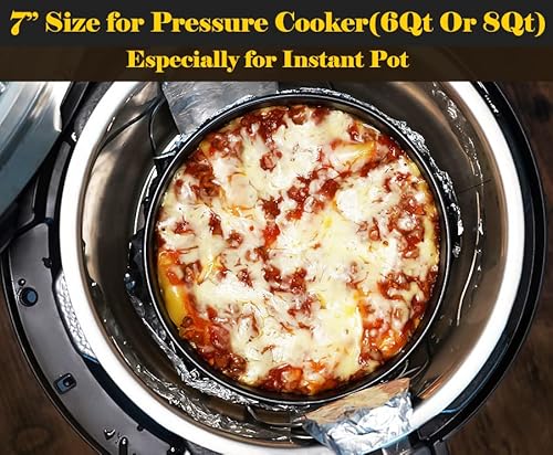 7 Inch Springform Pan Baking Mold Round Leakproof Nonstick Removable Bottom Bakeware For Cake, Cheesecakes, Pizza, And Quiches - Accessories For Instant Pot 6, 8 Qt Pressure Cooker #TOP4