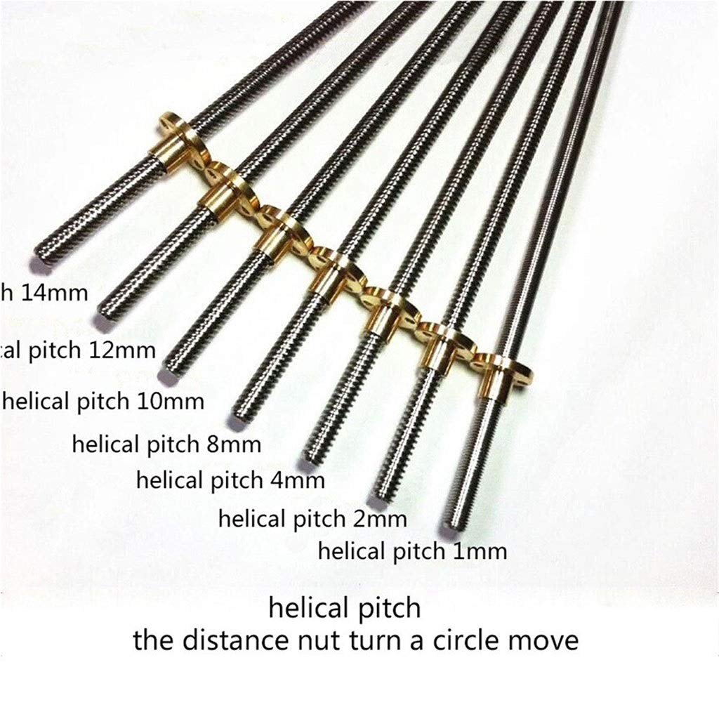 Vis trapézoïdale, Pas 1 mm 2-12 500 Guide linéaire(1mm)