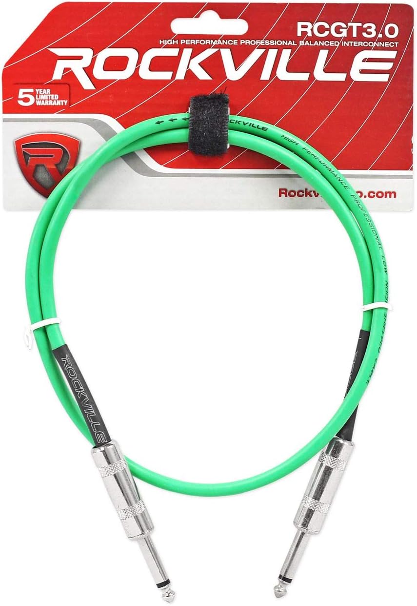 Rockville (2 RCGT3B 3 1/4 TS計器ケーブル-ブラックバンドル)(2) RCGT3BLブルー、(2) RCG