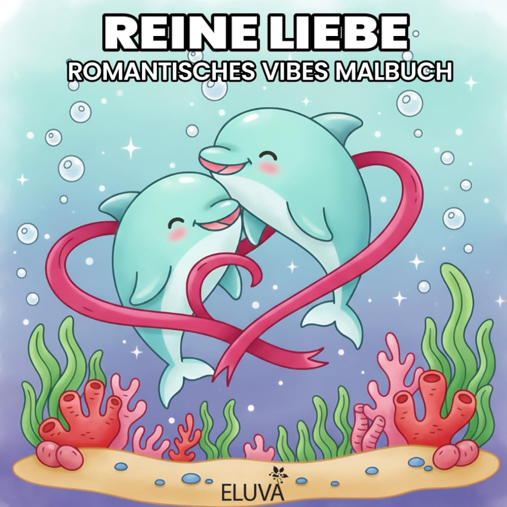 Reine Liebe – Romantisches Vibes Malbuch: mit liebevollen Szenen von Tierpaaren, romantischen Augenblicken und sanften Valentine-Motiven – beruhigende Designs für kreative Auszeiten