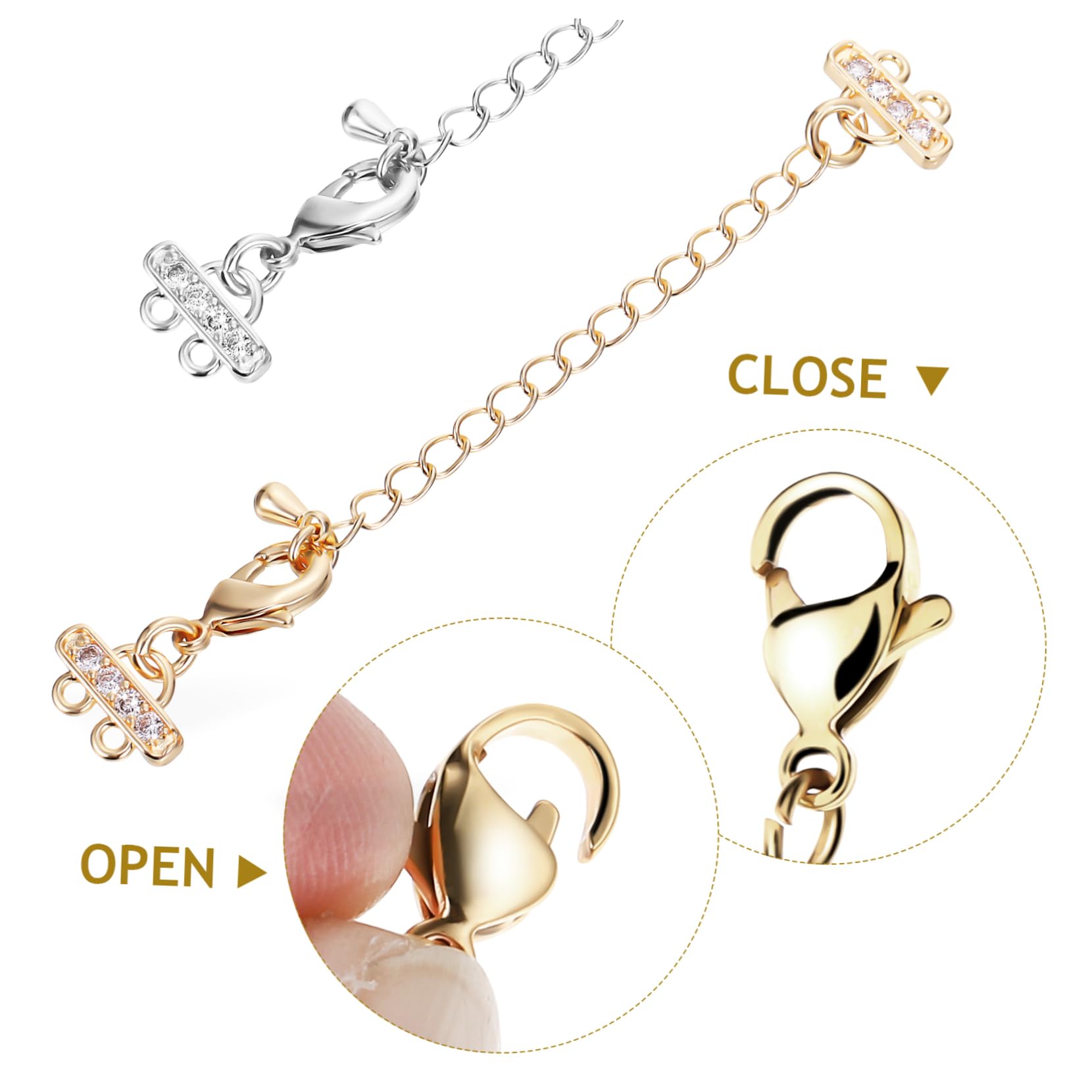 Bracelet Double Femme Guess Perfect Liaison En Acier Doré Avec Oxydes De Zirconium 28651