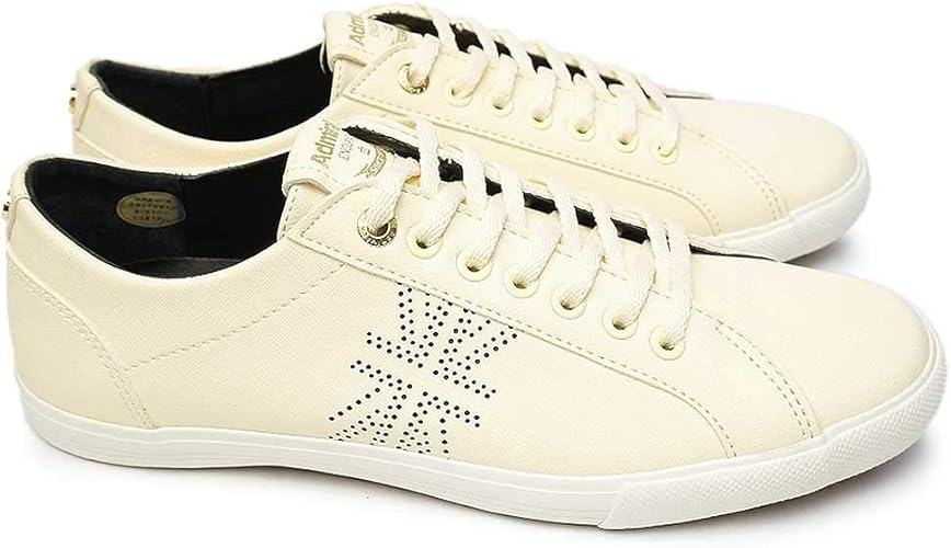 Amazon アドミラル スニーカー 薄底 ワトフォード Uk Sjad1807 メンズ レディース ユニオンジャック Watford Uk バルカナイズ 薄底 0101 02 02 37 7301 7301 Offwhite 23 0cm Uk4 スニーカー