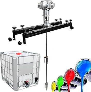 IBC Air Agitator,3/4HP Paint Mixer,Paint Stirring Machine, Bracket Air Agitators, Paint Mixing Equipment,Stand Paint Mixer for Stirring of Aqueous Solutions or Water-Based Paints