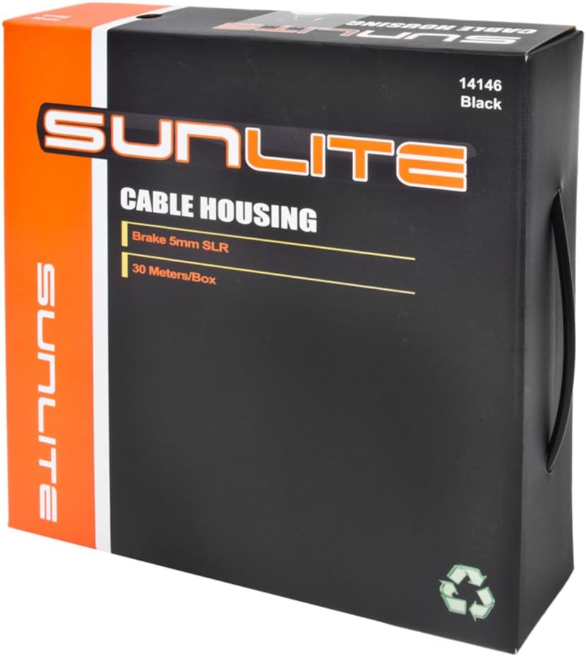 Sunlite Brake Cable Housing, 5mm x 30m, Black