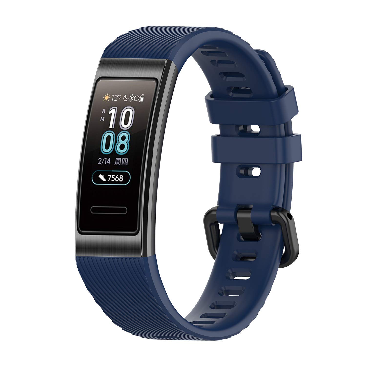 INF - Cinturino Per Orologio In Silicone Trasparente Colorato Per Xiaomi Mi Band Blue Xiaomi Mi Band 3/4/5/6