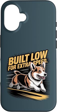 Built Low for Extra Speed Fast Cardigan Welsh Corgi Case for iPhone 16