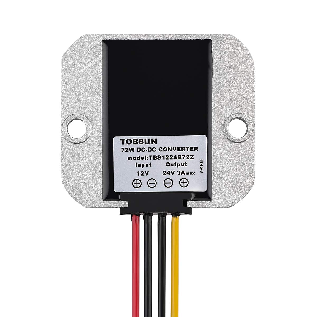 HOMELYLIFE Convertisseur CC 12 V jusqu'à 24 V 3 A - Régulateur de tension CC - Convertisseur de puissance étanche - Transformateur pour chariot de golf, club de voiture (12 V à 24 V 3 A)
