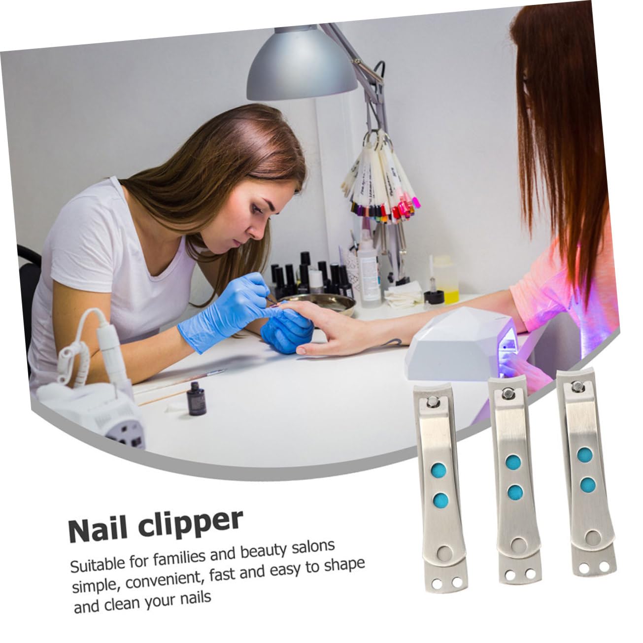 FRCOLOR 8pezzi Tronchesi Professionali Per Unghie Inossidabile Kit Manicure e Pedicure Per Unghie Facili Usare Per