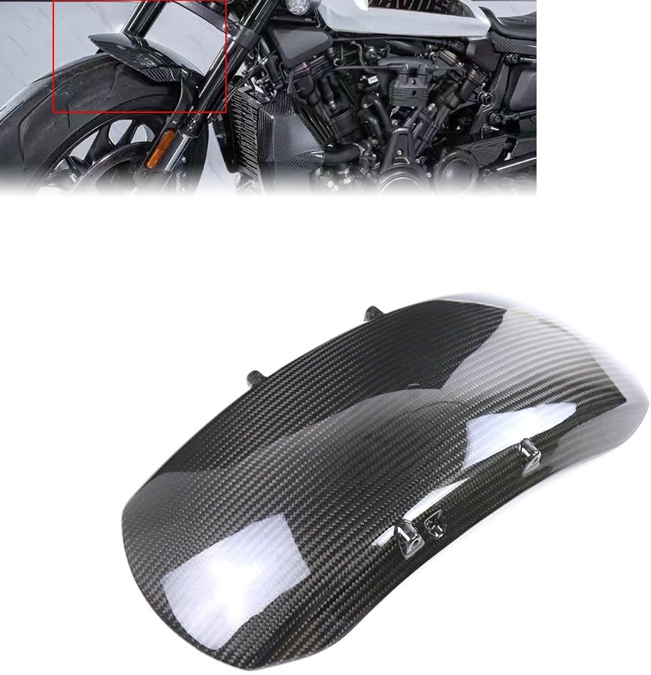 H-arley S-portster S Carbon Fiber Front Fender Hugger Mudguard for H-arley D-avidson Sportster S 1250 2021 2022 2023 2024