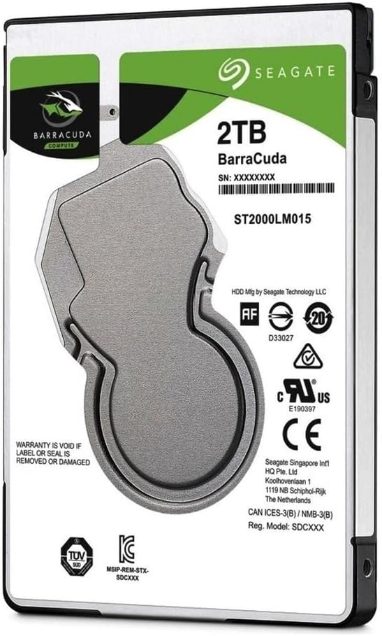 (Old Model) Seagate 2TB Laptop HDD SATA 6Gb/s 128MB Cache 2.5-Inch Internal Hard Drive thumbnail 4