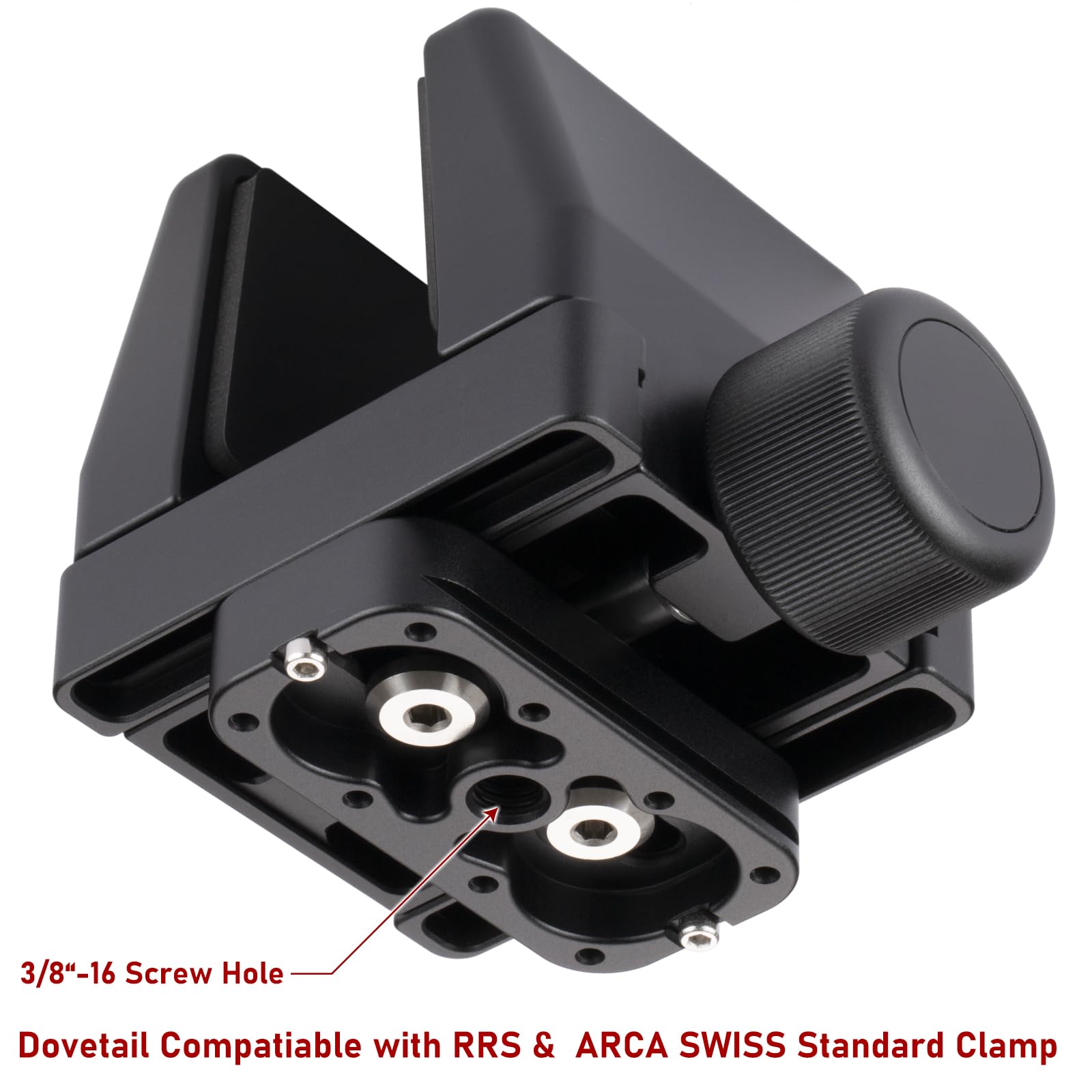 Universal Rifle Clamp Saddle for Tripods w/Detachable Arca Rail
