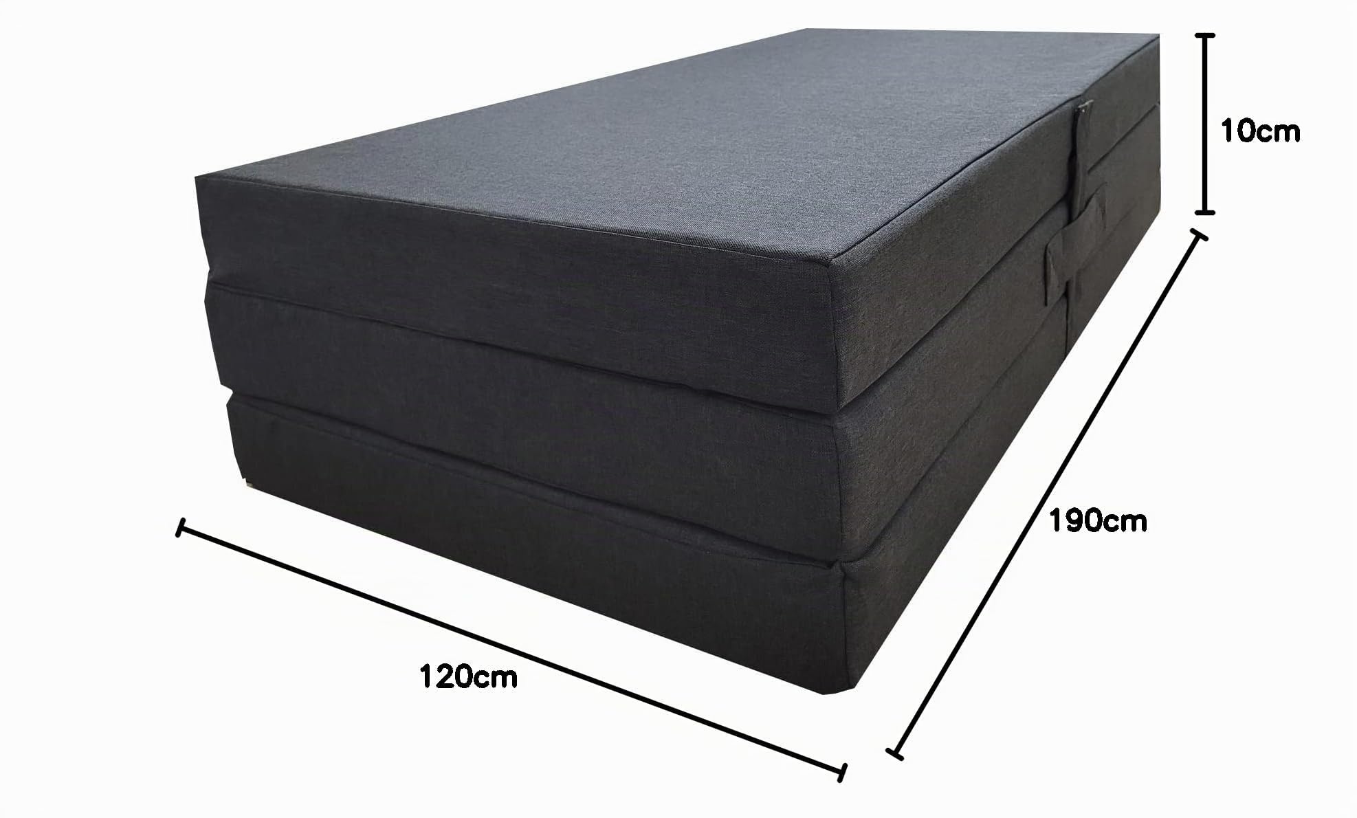 DecorQUALITY - Colchon Plegable Camper 150 x190 x10 cm, Colchón Plegable Suelo – para Furgonetas Camper, Cama Invitados, Camión o Caravana