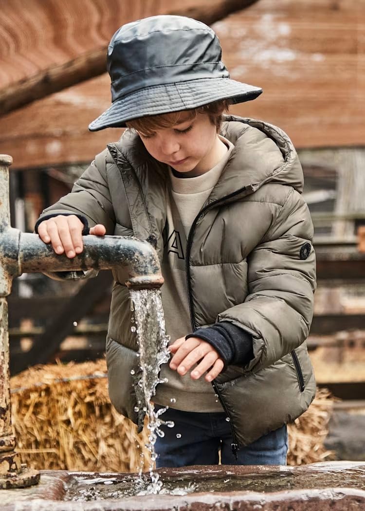 Mayoral Giubbino piumino invernale bambino 10 anni - 140 cm color tortora scuro