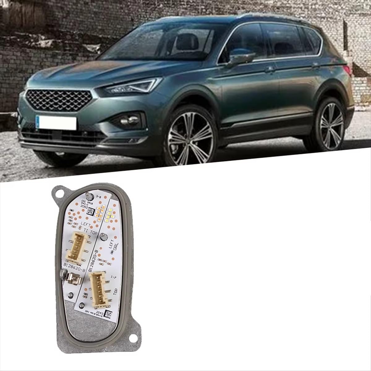 Moduł reflektora samochodowego z radiatorem do siedzenia dla Leon dla Tarraco 2019-2024 Drl Turn Light Source 5Fj941475 lewy L48A Kierowca reflektorów
