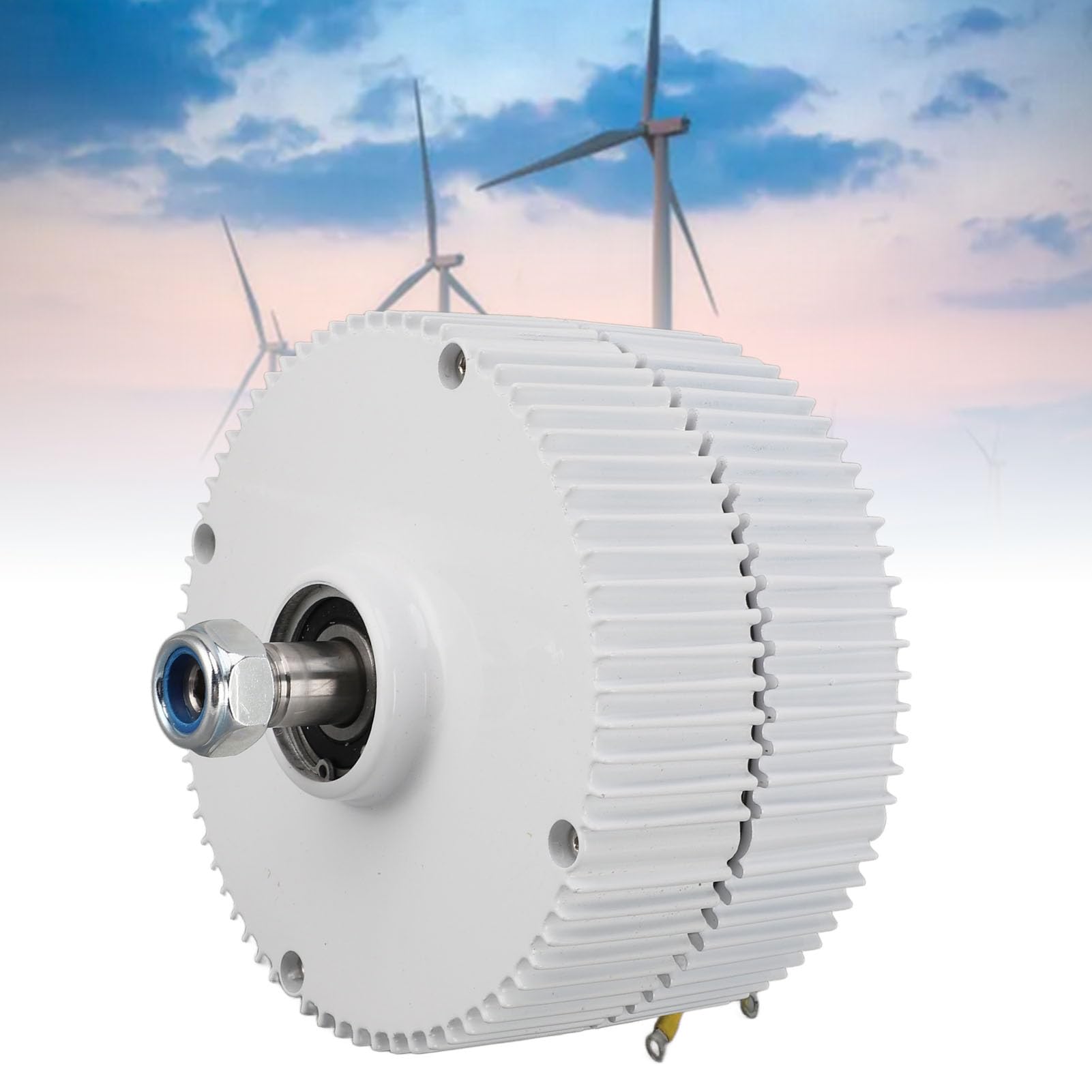 Cocoarm Generatore a Doppio Albero da 48 V, Generatore Sincrono a Magneti Permanenti con Tecnologia CA Trifase, Lubrificazione a Grasso, Struttura Compatta per Turbine Eoliche Verticali o