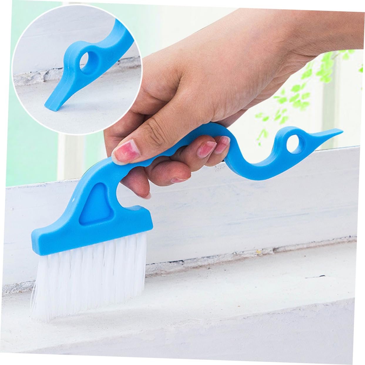 Amosfun 30pezzi Spazzole Per Fessure Finestre Multifunzionali Per La e Scanalature Setole Morbide e Antiscivolo
