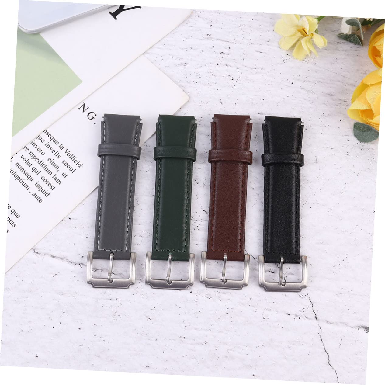 OSALADI 2 Uds B5 Correa De Reloj Pulsera De Cuero De Repuesto Reloj Pulsera Reloj Inteligente Para Mujer Reloj Para Hombre Inteligente Correas De Reloj Para Relojes De Hombre Miss Correa